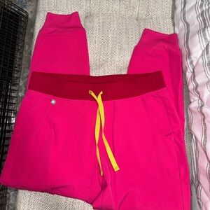 COPY - Figs “Shocking Pink” color Zamora joggers